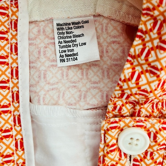 Pants~Orange Patterned / Like New / Kim Rogers - Picture 12 of 13